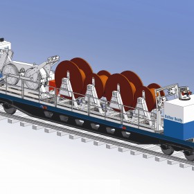 Cabine pour matériel de transport ferroviaire