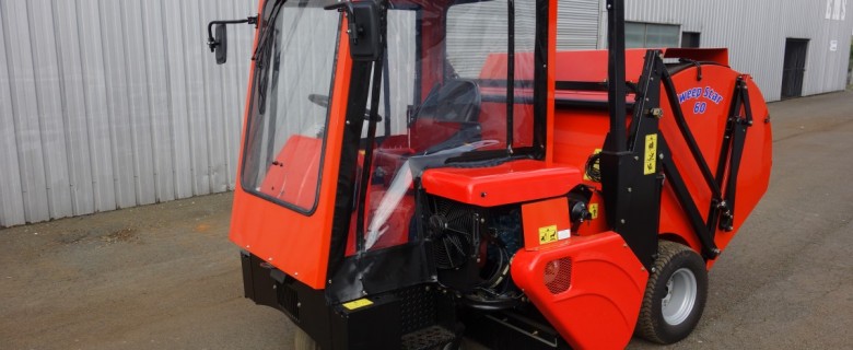 Cabins for industrial cleaning vehicles