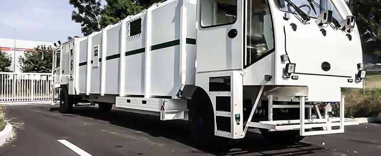 Pressurface cabin for tunnel intervention vehicle