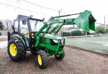 John Deere tractor cab