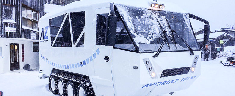 Chenillard pour transport de personnes en montagne